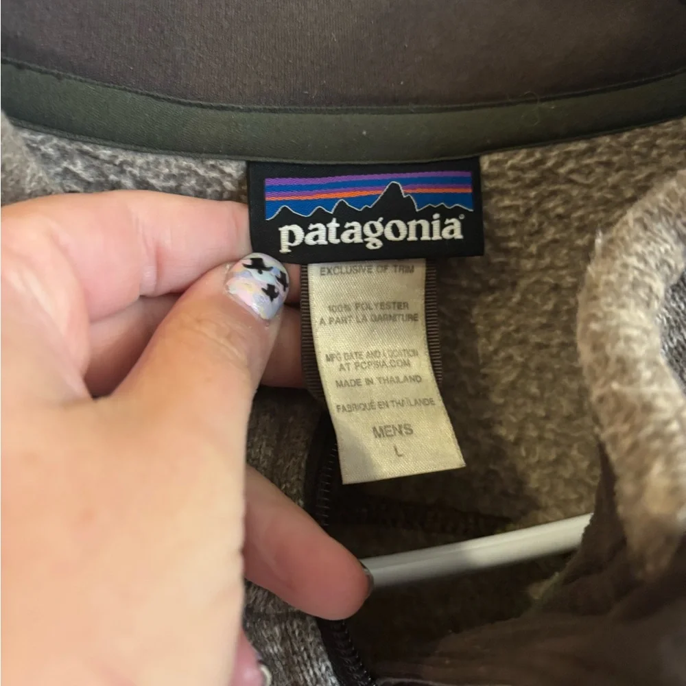 Patagonia men’s better sweater fleece jacket brown size large - Picture 5 of 6